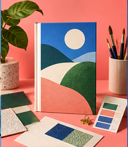 Book cover design materials